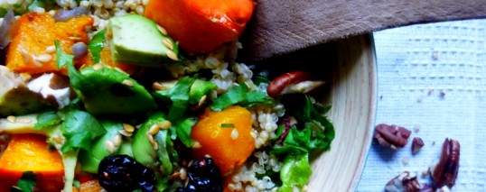 Salade de quinoa végétarienne au potimarron
